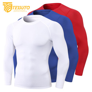 Jogging Wear Men's Gym Sports Summer Short Sleeve Compression <b>T</b>-<b>Shirt</b> Running Clothes Yoga Fitness <b>Tight</b> Active Top for Men - Product Image 1