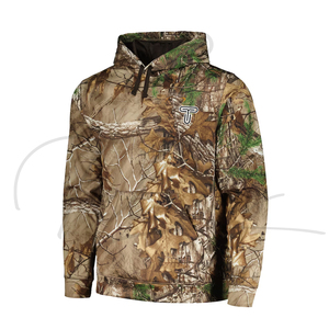 เสื้อฮู้ดดี้สตรีทแวร์ผู้ชายแบบสั่งทำพิเศษ คุณภาพสูง กันน้ำ ระบายอากาศได้ดี ลายพรางป่า ผ้าแคนวาสหนา ทรงโอเวอร์ไซส์ - Product Image 4