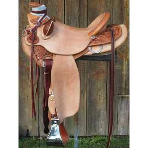 La mayoría de las ventas Western Barrel Racing Horse Saddle Tack Western Pleasure Trail Cowboy Leather Tack Horse dressage Saddle pad - Product Image 1