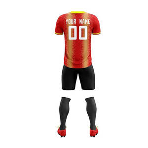 Camisetas de fútbol, impresos uniformes deportivos por sublimación con pantalones cortos, ropa deportiva personalizada - Product Image 5