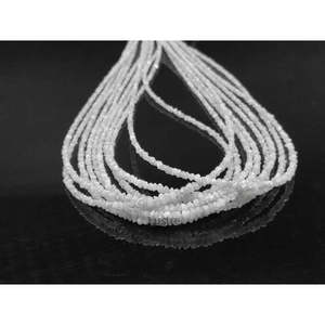 Perles de diamant blanc naturel 100% - Perles brutes non taillées, couleur blanc neige - Product Image 3