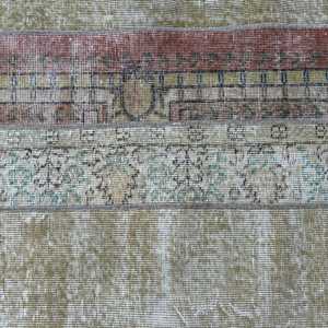 Turkish <b>Runner</b> <b>Rug</b> 2.4x7.6 ft (74x232 cm), Brown Solid Vintage <b>Rug</b> - Product Image 5