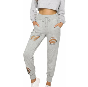 Pantalons de survêtement décontractés tendance pour hommes, respirants, mi-lourds, délavés, 100% coton, taille mi-haute - Product Image 6