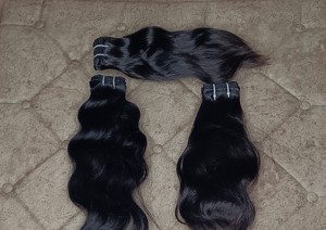 Extensión de cabello humano sin procesar/paquetes de cutícula alineada Remy Human Virgin Hair- 10 pulgadas Single Donner Hair. - Product Image 3