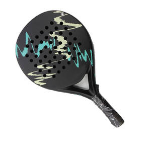 Raquettes de padel en fibre de carbone intégrale, durables, pour sports de plein air, à prix abordable, avec logo de marque professionnel imprimé. - Product Image 4