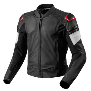 Veste en cuir de la meilleure qualité pour hommes pour la moto et la course automobile, vêtements confortables et coupe-vent - Product Image 1