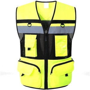 Reflective Safety Vest for Road Construction & Sanitation Workers Waterproof Formal Style for Secure Working Clothes - Product Image 6