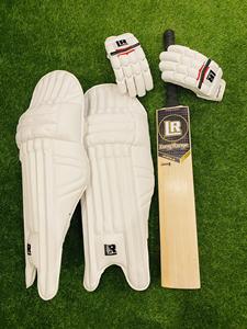 Ensemble de protège-jambes de cricket en saule anglais, rembourré blanc, pour l'entraînement au frappeur et les matchs - Product Image 3
