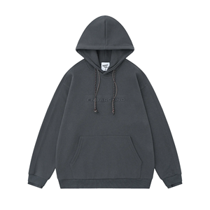 Full Zip Solid Winter Us Men Expression Print Kangaroo Pocket Drawstring Thermal 100% Cotton Hoodie - Product Image 6