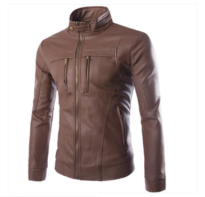 Veste en cuir pour hommes automne hiver meilleure qualité veste en cuir pour hommes veste en cuir véritable pour hommes - Product Image 1