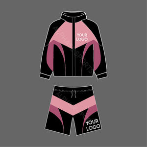 ชุดกันลมผ้าไนลอนระบายอากาศสำหรับผู้ชายชุดสตรีทรูดซิปแบบเต็มชุดสั้นพิมพ์ลายตามสั่ง2026 - Product Image 1