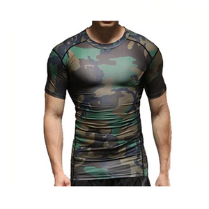 เสื้อยืดกีฬาผู้ชายแบบแห้งเร็ว ดีไซน์สั่งทำพิเศษ ผ้าตาข่ายสีดำ - Product Image 1