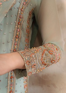 Ropa india y paquistaní para mujer, vestido de fiesta de 3 piezas de gasa, novedad de 2025, vestido de boda de gasa para mujer - Product Image 5