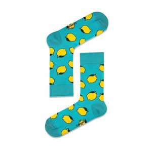 Colorful Silk <b>Socks</b> Green Lemon Pattern Print Breathable Daily Use Knitted Logo Body Free Size Custom Logo Bag for Girls - Product Image 1