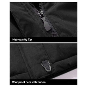 Veste de ski et de snowboard imperméable et respirante pour l'extérieur, veste de sport coupe-vent d'hiver avec fermeture éclair pour hommes - Product Image 5