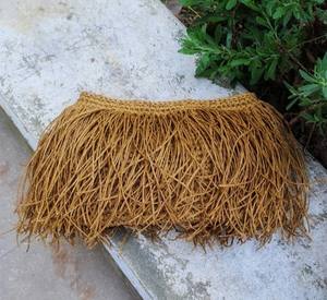 Sac à main en raphia au crochet, sac à main de soirée, pochette en paille d'été, sac à franges, pochette bohème, sac à main en tricot de soirée - Product Image 3