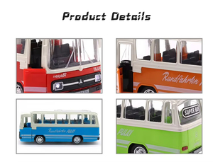 Popular 1:32 Scale <strong>Red</strong> Green Blue Orange Luxury Diecast Classic <strong>Bus</strong> Alloy Car Sound Light Kids <strong>Toy</strong> Metal Diecast Car <strong>Toys</strong> - Product Image 3