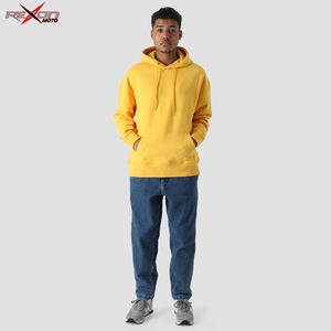 <b>Yellow</b> Cotton Fleece <b>Hoodie</b> for <b>Men</b> Soft Cozy Cotton Blended Basics Casual Pullover Hoodies <b>Men</b> Perfect for Comfort and Style - Product Image 2