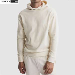 Sweat-shirt surdimensionné de haute qualité pour l'hiver, 500 GSM, 100% coton, épais, uni, teint, lourd, sans cordon, unisexe, grande taille, logo personnalisé, homme - Product Image 2