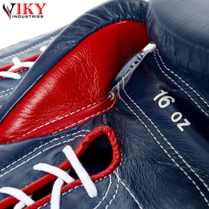 Tamaño 4oz 6oz 8o Guantes de entrenamiento de boxeo de cuero de la mejor calidad, nuevos guantes de boxeo ajustables para adultos Servicio OEM - Product Image 5