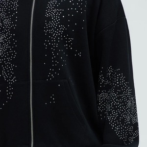 Ensemble de survêtement pour homme de haute qualité, personnalisé, d'hiver, à capuche, vintage, avec strass, 100% coton, sweat-shirt et jogging, design 2 en 1 - Product Image 3