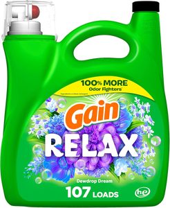 Gain + Odor Defense Detergente líquido para la ropa Paquete de 2, Super Fresh Blast Scent, 65 floz cada uno, 45 cargas cada uno, Compatible con HE - Product Image 3