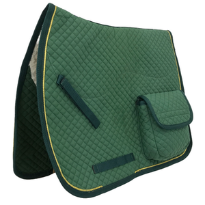 Tapis de selle avec poches et demi, tissu de selle de cheval en coton, tapis d'équitation équestre, équipement de pointe de cheval confortable - Product Image 3
