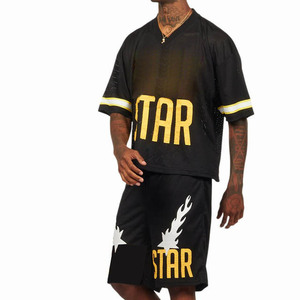 Conjunto de Camiseta y Pantalones Cortos para Hombre, Ropa Deportiva Informal de Dos Piezas para Gimnasio, Entrenamiento, Correr, Ejercicio, Uso Diario - Product Image 6