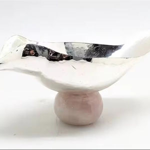 Increíble cuenco para servir con Base de resina para el hogar, Hotel, restaurante, vajilla de mesa, cuenco para servir frutas y Chocolate de Color plateado - Product Image 1