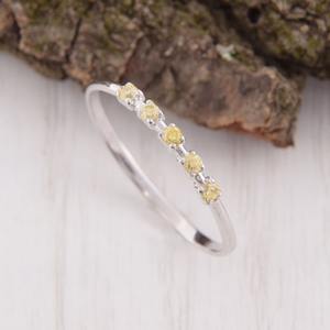 Anillo clásico de estilo bohemio, joyería para mujer, joyería de plata de ley 925, piedras preciosas citrinas, anillo hecho a mano, regalo para el amor - Product Image 5