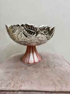 Cuencos Clásicos para Cocina, Hogar, Hotel, Restaurante, Frutas, Cuenco Redondo de Metal Plateado y Resina Hecho a Mano, Suministros para Hoteles - Product Image 3