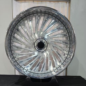 Ruedas Forjadas <span class=keywords><strong>de</strong></span> Aleación <span class=keywords><strong>de</strong></span> Aluminio Personalizadas Rucci <span class=keywords><strong>de</strong></span> 24 y 26 Pulgadas, Ruedas con Borde Grande 5x115 5x127, Llantas Cromadas Pulimentadas para Chevy Oldsmobile - Product Image 2