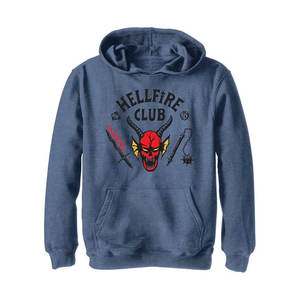 For Hellfire Club High Quality Eco-Friendly Autumn Plain Dyed Breathable Pullover Streetwear Unisex Customizable - Product Image 2