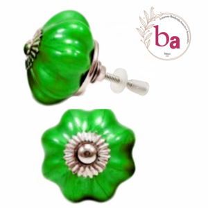 Tiradores de armario de cerámica de melón de neón verde Industrial para cocina, tocador, dormitorio, almacén al aire libre, sala de estar, Hotel, escuela - Product Image 1