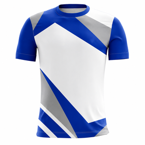 High Quality Men's 100% <b>Polyester</b> Heat-Transfer Printed T-<b>Shirt</b> Eco-Friendly Breathable Fabric Soft Smooth Surface for Custom - Product Image 2