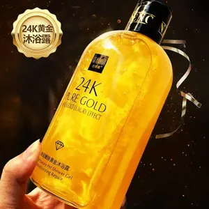 Gel de Ducha Hidratante y Limpiador Profundo con Oro de 24K, 550ml, con Aroma a Rosas, para Uso Doméstico, Disponible en 1000ml - Product Image 1
