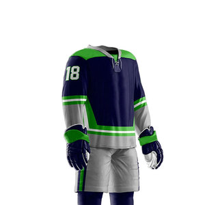 Conjunto de Uniforme de Hockey sobre Hielo Personalizado con Jersey, Calcetines y Pantalones para Equipos y Clubes, Fabricante OEM - Product Image 5