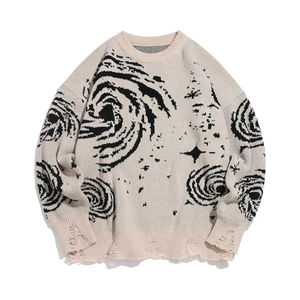 Mens Mohair Pull Pull À Manches Longues Doux Chaud Tricots Mode Automne Hiver Confortable Casual Streetwear Outfit - Product Image 1