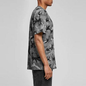 T-shirt camouflage léger pour homme Robuste et prêt pour l'action Utilitaire de tous les jours Motif solide en coton/fibre de bambou - Product Image 3