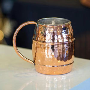 Taza de mula de cobre puro minimalista de alta calidad más vendida, vaso de regalo de negocios sin plomo a un precio - Product Image 5