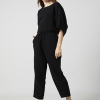 Qualité supérieure Logo personnalisé Sweat à capuche sport couleur unie Sweat à capuche pour femme Vêtements Pantalons 2 pièces Ensembles