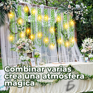 Catena Luminosa LED Calda con 10 Bracci, Cavo USB, IP65, Corpo Lampada in Rame e Plastica per Applicazioni da Giardino - Product Image 3