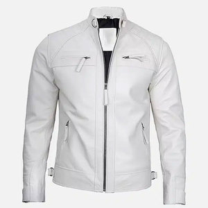 Veste de motard classique pour hommes, pour les passionnés de moto, style urbain et vêtements décontractés - Product Image 1
