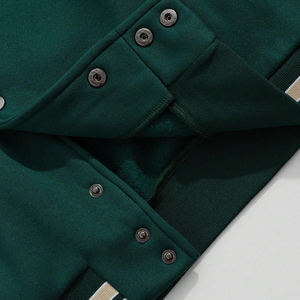 Buen proveedor con impresión de logotipo propio 2025 Servicio OEM ODM Chaquetas universitarias de béisbol universitarias informales de calidad superior para venta al por mayor - Product Image 6