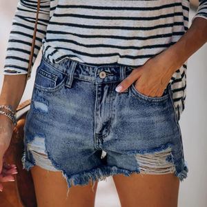 Shorts pour femmes taille mi-haute, fabrication OEM professionnelle, sur mesure, haut de gamme, qualité supérieure, approvisionnement en usine, forte demande, vente en gros - Product Image 2