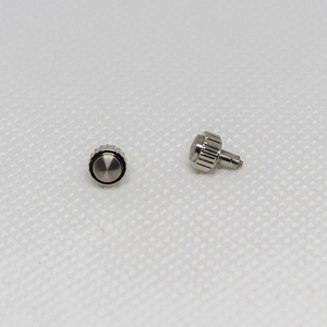 <b>Watch</b> Crown 316L Stainless Steel CNC Precision Machining with Crystal Gemstone Inlay for Custom Luxury Wrist <b>Watch</b> Parts - Product Image 6