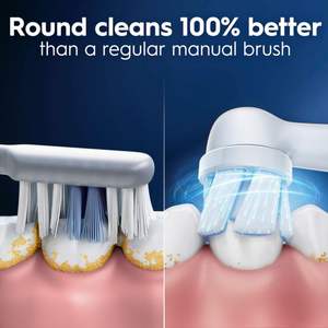 Têtes de brosse de rechange pour brosse à dents électrique Oral-B FlossAction, blanches, lot de 4 + 1 sensible blanche - Product Image 6