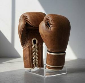 Gants d'entraînement en cuir professionnels avec imprimé Grande Vague japonaise et rembourrage en mousse multicouche pour le sparring en salle de sport et le travail sur sac - Product Image 5