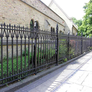 Оптовая продажа, наружные декоративные стальные заборы для дома, виллы, уличные садовые стены, металлические ограждения из кованого железа, дизайн художественного забора - Product Image 6