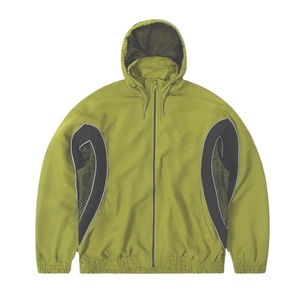 Blouson coupe-vent à logo réfléchissant personnalisé, fabricant, ensemble de jogging, pantalon de survêtement en nylon, survêtements coupe-vent d'extérieur pour hommes - Product Image 2